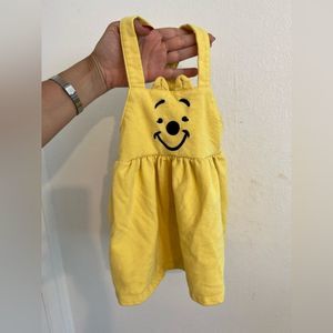Disney Winnie the Pooh Baby Overall Dress Toddler Pooh Bear Yellow 24M